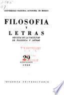 Filosofía y letras