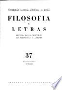 Filosofia Y Letras