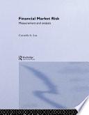 Financial Market Risk