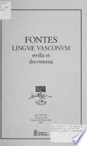 Fontes linguae vasconum