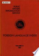 Foreign Language Index