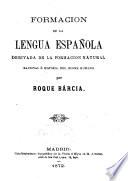 Formación de la lengua española