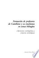 Formación de profesores de castellano y su enseñanza en zonas bilingües