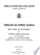 Formación del espíritu nacional