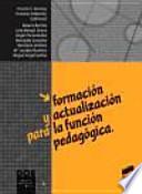Formación y actualización para la función pedagógica