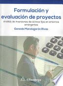 Formulación y evaluación de proyectos