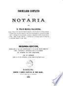 Formulario completo de notaria