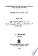 Foro El problema de la enseñanza del español en el Perú