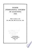 Fourth International Congress on Accounting, 1933