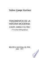 Fragmentos de la historia moderna