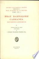 Fray Bartolome Carranza II