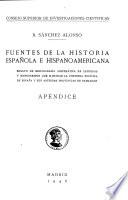 Fuentes de la historia española e hispanoamericana