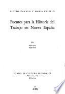 Fuentes para la historia del trabajo en Nueva España