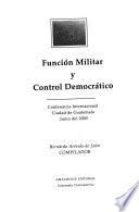 Función militar y control democrático