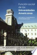 Función Social de Las Universidades Americanas