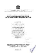Funciones de crecimiento de aplicación en el ámbito forestal