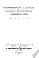Funciones esenciales de la salud pública y formación de recursos humanos
