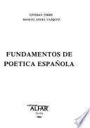 Fundamentos de poética española