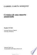 Gabriel García Márquez, Crónica de Una Muerte Anunciada