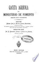 Gaceta Agricola del Ministerio de Fomento