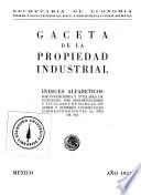Gaceta de la propiedad industrial ...