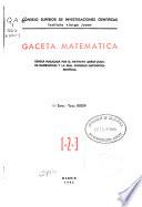 Gaceta matemática