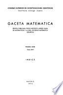 Gaceta matemática