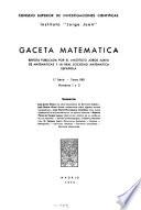 Gaceta matemática