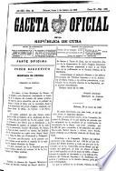 Gaceta oficial de la República de Cuba