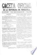 Gaceta oficial de la República de Venezuela