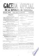 Gaceta oficial de la República de Venezuela