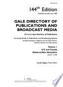 Gale Directory of Publications and Broadcast Media