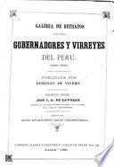 Galería de retratos de los gobernadores y virreyes del Perú (1532-1824)