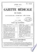Gazette médicale de Paris