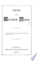 Gems from Matthew Henry