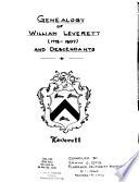 Genealogy of William Leverett (1773-1807) and Descendants