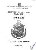 Geografia de la Sierra, siglo XIX