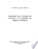 Geografía del condado de Castilla a la muerte de Fernán González