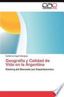 Geografía Y Calidad de Vida en la Argentin