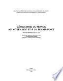 Géographie du monde au Moyen Age et à la Renaissance