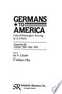 Germans to America