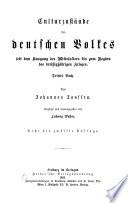 Geschichte des deutschen Volkes seit dem Ausgang des Mittelalters