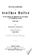 Geschichte des deutschen Volkes seit dem Ausgnag des Mittelalters