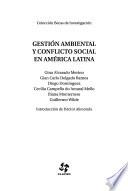 Gestión ambiental y conflicto social en América Latina