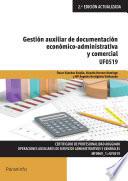 Gestión auxiliar de documentación económico-administrativa y comercial