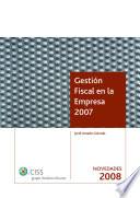 Gestión Fiscal en la Empresa. Sumplemento Novedades 2008