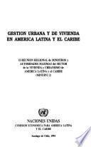 Gestión urbana y de vivienda