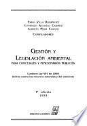Gestión y legislación ambiental para concejales y funcionarios públicos