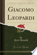 Giacomo Leopardi (Classic Reprint)