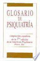 Glosario de psiquiatría